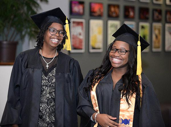 Students at Commencement