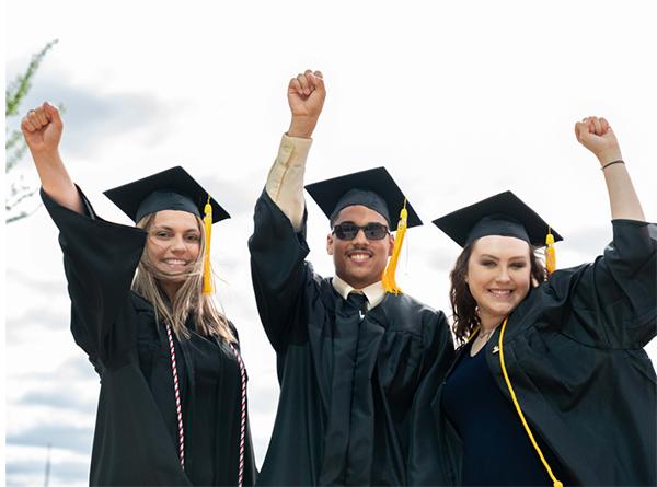 Students at Commencement